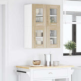 Hanging Cabinet with Storage 2 pcs Sonoma Oak 60 x 31 x 40 cm 884215