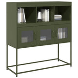 Sideboard Olive Green 100.5x39x107 cm Cold-rolled Steel 853420