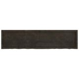 Table Top Dark Brown 160x40x cm Treated Solid Wood Oak 3156446