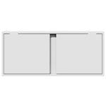 ZNTS TV Wall Cabinet with LED Lights White 80x31x35 cm 852257