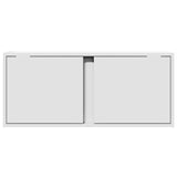 ZNTS TV Wall Cabinet with LED Lights White 80x31x35 cm 852257