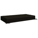Seat Cushion SOEST 100% Polyester Black 120 x 60 x 15 cm 946709