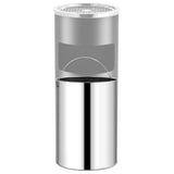Ashtray Dustbin Hotel 30 L Steel Black 51088