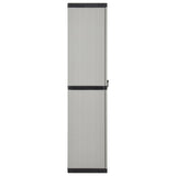 Garden Storage Cabinet Grey PVC Medium Garden Storage Cabinet 340983