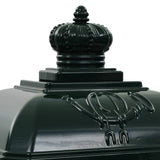 Pillar Letterbox Green Cast aluminium Large Decorative Inlays 43890