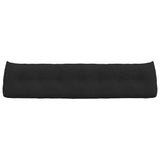 Back Pillow Black 200 x 24 x 50 cm Fabric 42014588