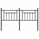 Metal Replace Headboard Black 180 cm 353573