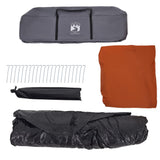 Family Tent with Porch 9-Person Grey and Orange Quick Release 4004215