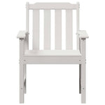 Garden Dining Chair 2 pcs White 65.5 x 59 x 88cm HDPE 42006604