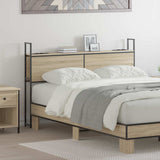 Storage Headboard with Charging Station Sonoma oak 140 cm 859806
