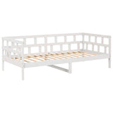 Day Bed without Mattress White Solid Wood Pine 90x200 cm 820208