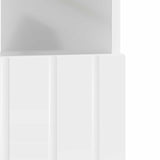 LED TV Cabinet High Gloss White Engineered Wood 896549