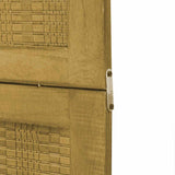 Room Divider 3 Panels Brown Solid Wood Paulownia 358816