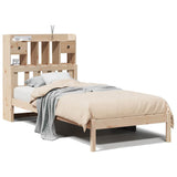 Bookcase Bed without Mattress 90x190 cm Single Solid Wood Pine 3322327