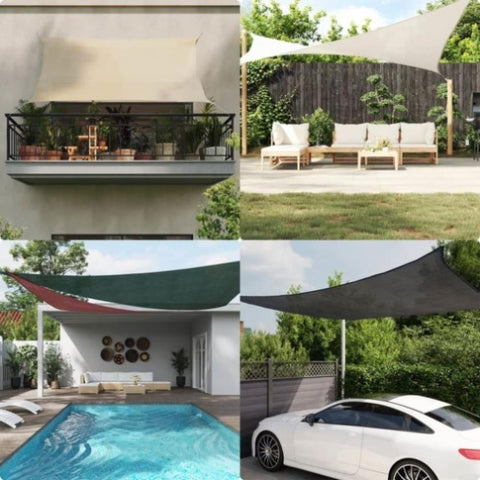 ZNTS Sunshade Sail 160 g/m² Beige 4.5x4.5 m HDPE 311112