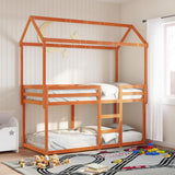 Bunk Bed without Mattress Wax Brown 80x200 cm Solid Wood Pine 3282123