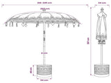 Balinese Parasol with Base 2 pcs Pink 3433029