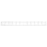 Chicken Coop Silver 1200 x 150 x 100 cm Galvanised Steel 3434665