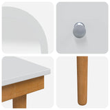 Dressing Table Set FAUSKE 4 pcs White 76 x 50 x 143 cm 3438592