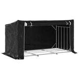 Firewood Rack with Rain Cover 200.5x100.5x110.5 cm Galvanised Steel 4104947