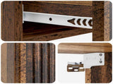 Wall-Mounted Side Table Old Wood 87.5 x 34.5 x 17 cm 897993