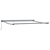 Retractable Awning Manual Orange and Brown 450x300 cm Fabric 3330891