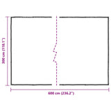 Plant Cover with Eyelets 3x6 m Polyethylene 3308707