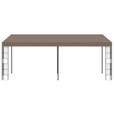 Wall-mounted Gazebo 6x3 m Taupe Fabric 312262