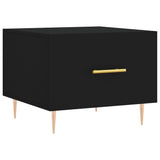Coffee Table Black 50x50x40 cm Engineered Wood 829366