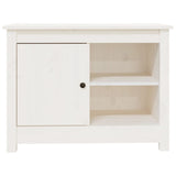 TV Cabinet White 70x36.5x52 cm Solid Wood Pine 814580