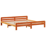 Bed frame without Mattress Wax Brown 180x200 cm Super King Solid Wood Pine 3309031