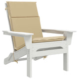 High Back Chair Cushion GEMERT 2 pcs 100% Polyester Beige 945726