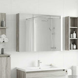 Bathroom Mirror Cabinet Grey Sonoma 100 x 14.5 x 70 cm 889124