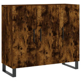 Sideboard Smoked Oak 90x34x80 cm Engineered Wood 828137
