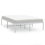 Metal Bed Frame without Mattress White 120x200cm 350911
