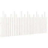 Wall Headboard White 185x3x80 cm Solid Wood Pine 824814