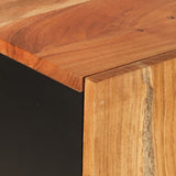 Highboard with Drawer 60x33x100 cm Solid Wood Acacia&Iron 352934