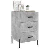Bedside Cabinet Concrete Grey 40x40x66 cm Engineered Wood 827672