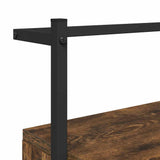 Bedside Cabinets Wall-mounted 2 pcs Smoked Oak 35x30x51 cm Engineered Wood 833448