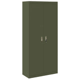 Storage Cabinet Olive Green 90 x 40 x 200 cm Steel 3406176