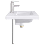 Bathroom Wash Basin Chrome 81 x 40 x 17.5 cm Metal 890236