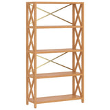 5-Tier Shelf 80x30x146 cm Solid Wood Oak 353812