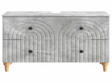 Bathroom Sink Cabinet ALKMAAR Concrete Grey 82 x 41x 59 cm 896138