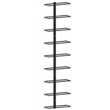Wall-mounted Wine Racks for 18 Bottles 2 pcs Black Iron 289562