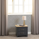 ZNTS Portland 2 Drawer Bedside 100-103-097