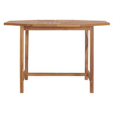 Garden Dining Table 110x110x75 cm Solid Wood Teak 318478