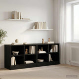 Bed Cabinet 2 pcs Black Oak 66 x 33 x 48 cm Engineered Wood 893724
