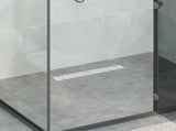 Shower Drain Line Design with 360&deg Siphon Silver 50 cm 42015979