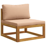 9 Piece Garden Lounge Set Modular Natural Solid Acacia Wood 3417287