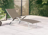 Sun Lounger Taupe Textilene, Aluminium Standard 310523